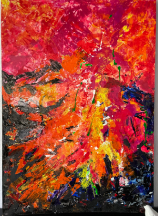 Abtrakt rot pink